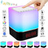 Bluetooth Speaker, Alarm Clock Bluetooth Speaker Multi-Color Changing Bedside Lamp, MP3 Player, Wireless Speaker with Lights, TF Micro SD Card Slo...