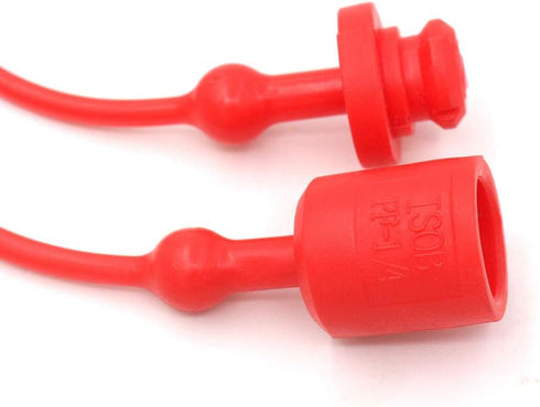 Hydraulic Coupler Dust Cap Plug Set 3/4 ISO-B,CEKER Hydraulic Dust Covers Male Female Quick Connects Fittings,Red Cap with Retention Ring Keeps Ca...