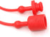 Hydraulic Coupler Dust Cap Plug Set 3/4 ISO-B,CEKER Hydraulic Dust Covers Male Female Quick Connects Fittings,Red Cap with Retention Ring Keeps Ca...