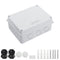 LeMotech Junction Box with Reserved Holes ABS Plastic Electrical Box IP65 Waterproof Dustproof Project Enclosure for Electronics White 5.9 x 4.3 x...