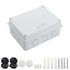 LeMotech Junction Box with Reserved Holes ABS Plastic Electrical Box IP65 Waterproof Dustproof Project Enclosure for Electronics White 5.9 x 4.3 x...