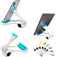 Two Models Multi-Angle Adjustable Universal Portable & Foldable Cellphone Tablet Stand Holder Mount Compatible with Cellphone Tablet - Blue...