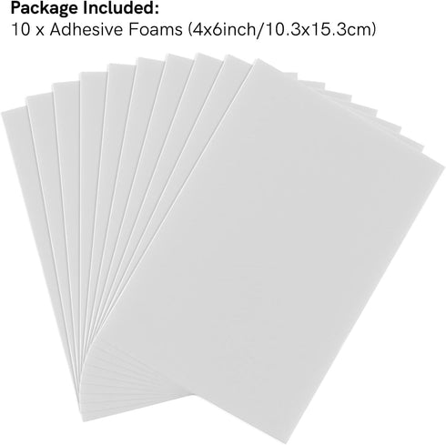 10PCS Adhedive Foams for Puzzle Maker Machine CutterJigsaw Puzzle Making Machine Special Sponge Sticker for Sticking 4x6inch Photos, Posters, Puzz...