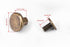 20 Sets Brass Flat Head Button Studs (6.5mm) - Bronze Leathercraft Screw Rivets for Belts, Bags & Shoes - Rotatable DIY Leather Hardware with Nuts...