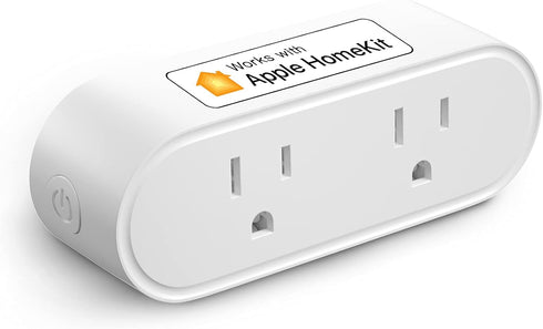 meross WiFi Dual Smart Plug, Smart Outlet Supports Apple HomeKit, Siri, Alexa, Google Assistant & SmartThings, Voice & Remote Control, 10A, Timer,...