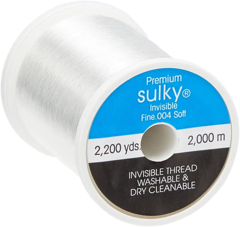 Sulky 232S-2001 Premium Invisible Thread for Sewing, 2200-Yard, Clear...