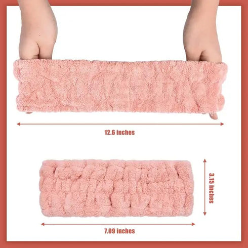 6 Pcs Micofiber Spa Sets Headbands and Wristband Towels for Washing your Face and Skincare Routines...