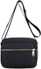 Collsants Small Nylon Purse Mini Crossbody Bag Travel Shoulder Bag Multi Zipper Pockets...