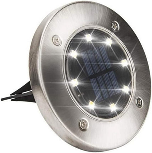 Solar Power Waterproof Stainless Steel Landscape 6 Color Changing LED Light Garden Light Pathway Light for Outdoor Lighting Auto On/Off...