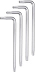 4pcs T15 Tamper Proof Torx Star Key Bit Wrench 2.32" L-Shaped 6 Points Wrenches Chrome-Vanadium Steel Hand Tool for Automotive/Home Repairs...