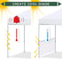 Eurmax Instant SunWall for 10x10 Pop up Canopy, Canopy Half Walls, Outdoor Instant Canopies,Canopy Tent Sidewalls,1 Pack Half Sidewall Only?White?...