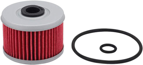 3 Packs HF113 Oil Filter 15412-HM5-A10 with O-Rings Fit for ATC250ES ATC350X TRX250 TRX300 TRX350 TRX400EX TRX420FE TRX450ES TRX500FE XL250R XL350...