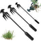Weed Puller Tool, Weeding Artifact Uprooting Removal Tool, 4 Teethes Dual Purpose Manual Weeders, Multifunctional Tools for Garden Weeding (3PCS 2...