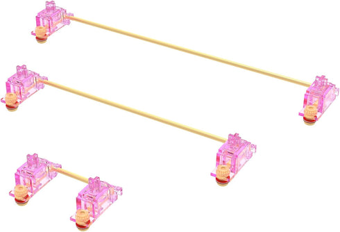 ZugGear DUROCK V2 Screw-in Stabilizers, Miami Vice Pink PCB Mount Stabilizers Mechanical Pink Keyboard Stabilizers V2 (Miami Vice Pink MVP 60/87 K...