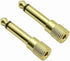 1/4 Mono to 1/8 Mono Adapter, 6.35mm TS Male Plug to 3.5mm Female (Mono to Mono) Audio Adaptor Audio Connector Golden - (4 Pcs)...