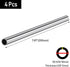 5/16" OD 304 Stainless Steel Tube, Thickened 304 Stainless Steel Seamless Tubing Round Metal Pipe, 7.87" Length Industrial Metal Straight Tube, 4 ...