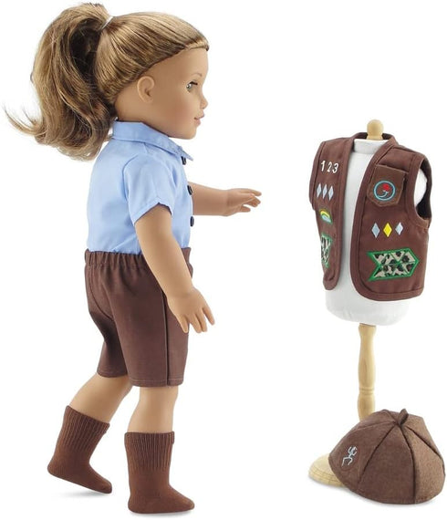 Emily Rose 18-inch Doll Clothes Modern 4-Piece Girl Scout Brownie-Inspired Uniform | Gift Boxed! | Compatible with 18" American Girl Dolls...