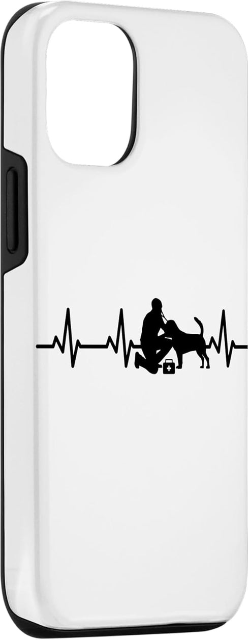 iPhone 15 Pro Veterinarian ECG Heartline Veterinary Assistant Pet Health Case...