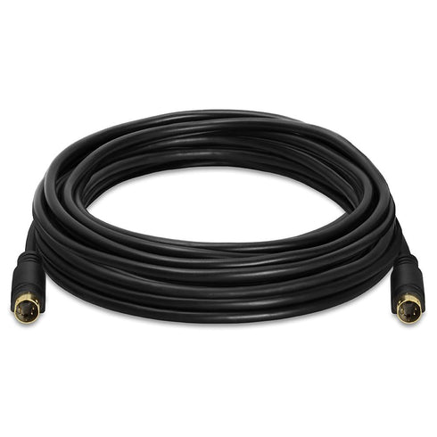 Cmple - S Video Cable 25 ft SVHS 4-PIN Video Cable Mini Din S-Video Cord for Home Theater, Camcorder, DSS Receiver, DVD Player- Black...