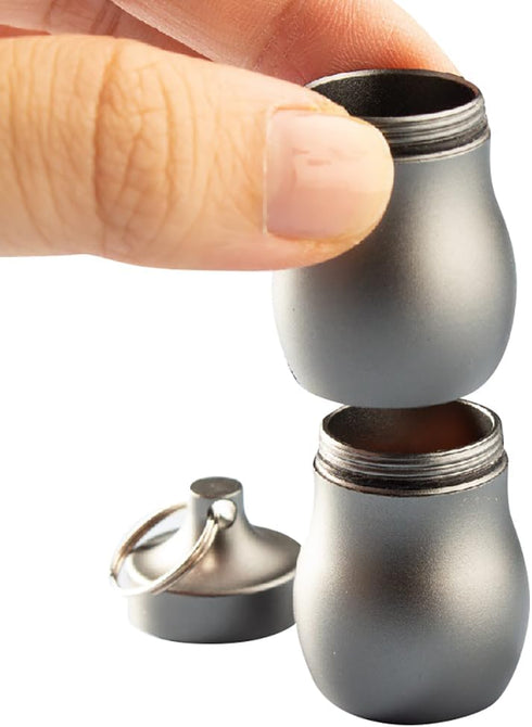 Portable Pill Case,2 Compartment Waterproof Keychain Pill Holder,Pill Container for Daily Supplyment......