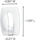 Command Damage Free Hanging Light Clips with Adhesive Strips, No Tools Mini Wall Hooks for Hanging Decorations in Living Spaces, 18 White Wall Hoo...