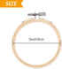 Pllieay 12 Pieces 3 Inch Embroidery Hoops Bamboo Circle Cross Stitch Hoop Ring for Embroidery, Art Craft Handy Sewing and Decoration...