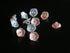 Flower Buttons for Sewing 15/32 inch (11.5mm) Translucent Blouse Button Craft Scrapbooking Pink White Mix Pack of 30pcs...
