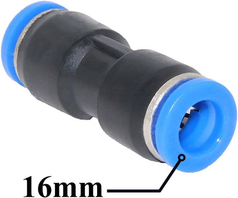Beduan Push to Connect Fitting, 16mm Tube OD Pneumatic Quick Adapter Tubing Air Hose Line Pipe Fitting 10Pcs For 5/8" Tube OD...