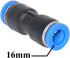 Beduan Push to Connect Fitting, 16mm Tube OD Pneumatic Quick Adapter Tubing Air Hose Line Pipe Fitting 10Pcs For 5/8" Tube OD...