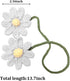 Crochet Daisy Car Accessories, Automotive Stuff Charm Ornament Pendant Knitted Cute Rear View Mirror Hanging Interior Decoration Aesthetic Handmad...