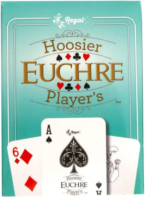 Regal Games Euchre Card Games 2 Pack - Adult Playing Card Game Set with Score Sheets - Family Fun Game Night - Ideal for 2-4 Player...