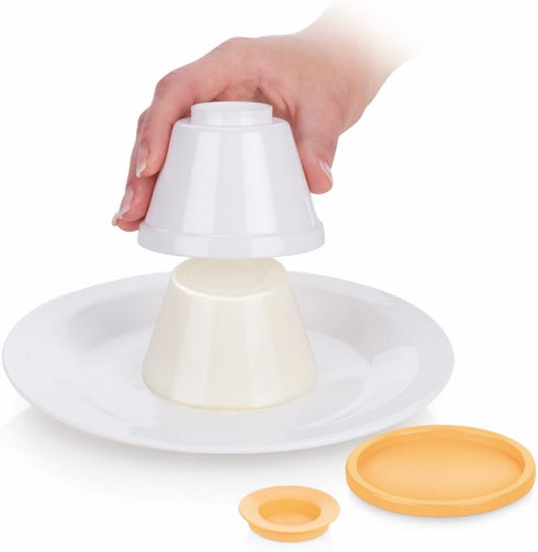 Tescoma 630591.00 Panna Cotta Mold, Set of 4 Cups with Lid...