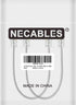 NECABLES 2Pack 6 Inch Short Telephone Cord Phone Cable Wall Phone Cord for Landline RJ11 6P4C Male to Male...