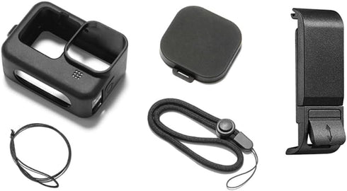 Accessories Kit Protective Soft Silicone Case for GoPro Hero 12/11/10/9 Black, Sleeve Case with Rubber Lens Cover + Screen Protector + Battery Sid...