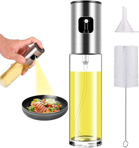Olive Oil Sprayer for Cooking Oil Spritzer Mister for Air Fryer Canola Vinegar Vegetable Oil Portable Mini Bottle Kitchen Gadgets for BBQ/Pan/Sala...