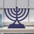 Zion Judaica Mini LED Hanukkah Menorah Battery or USB Operated - Multiple Light Settings On The Go Hanukkiah for Chanukah Decorations (Blue)...