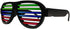 GS GLOWSEEN Light Up Shutter Glasses Sound Reactive - USB Rechargeable Rave Glasses - Black...