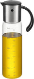 Vucchini Large Olive Oil Dispenser Bottle 17 oz - Auto Flip Condiment Container - Leakproof Vinegar Dispenser Glass Cruet Stainless Steel...