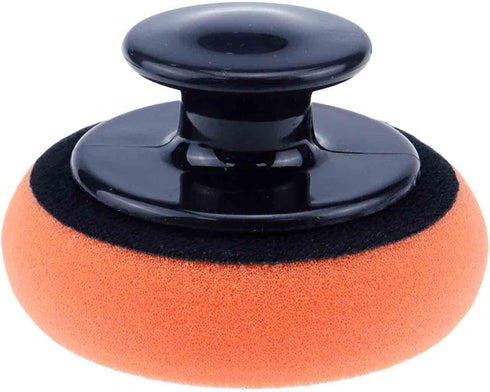 2PCS Car Waxing Sponge 3.66 Inch Wax Applicator Sponge Cleaning Tool Soft Wax Foam Applicator Pad for Car Maintenance Cleaning, with 2PCS Handles(...