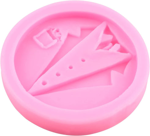 Father's Day Molds Dad Molds Candy Chocolate Silicone Molds Heart Bow Tie Molds Beard Fondant Molds For Cake Topper Decoration Chocolate Polymer C...