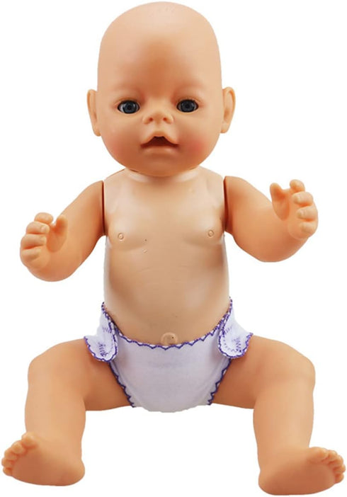 Toyvian 6pcs Doll Diapers baby doll diaper bag baby doll accessories doll underwear Reusable DIY Diaper...