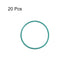 uxcell Fluorine Rubber O-Rings, 19mm OD 17mm ID 1mm Width FKM Seal Gasket for Machinery Plumbing, Green, Pack of 20...