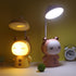 Kids Desk Lamp with Night Light Cute Cartoon Lamp 360° Goose Neck LED Folding Reading Light for Bedroom Children Bedside Study Table Lamp (Purple)...