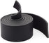 Mandala Crafts 1 Inch Wide Black Leather Straps for Crafts - 2.5mm Thick 6 Feet Long Flat Soft Genuine Full Grain Cowhide Leather Strips Bands for...