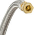 Eastman 16 Inch Delta Style Flexible Faucet Connector, Braided Stainless Steel with Nickel-Plated Brass Nuts, 3/8 Inch OD Male Compression x 3/8 I...