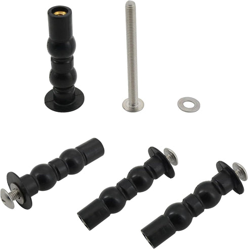 Toilet Seat Hinge Screw 2 Pack,Compatible with TOTO Toilet, Expanding Rubber Bolt Top Nuts Set for Top Mount Toilet Seat Tightening Kit Replacemen...