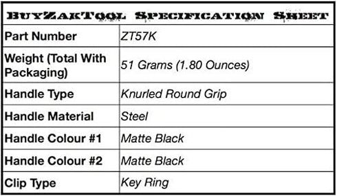 Zak Tool No. 57K Key Ring Window Punch...