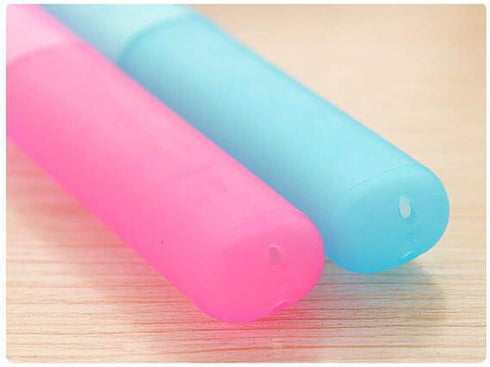 5Pcs Travel Toothbrush Case Plastic Portable Dust-Proof Toothbrushes Holder Toothbrush Tube Container Toothbrush Carrying Case Cover Protector for...
