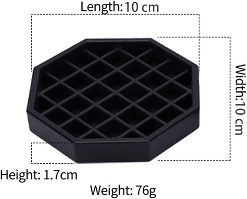 Drip Trays 4" Coffee Countertop Octagon Drip Tray Black Plastic Coffee Drip Tray with Honeycomb Grid, Pack of 2 (2 Pcs 4")...