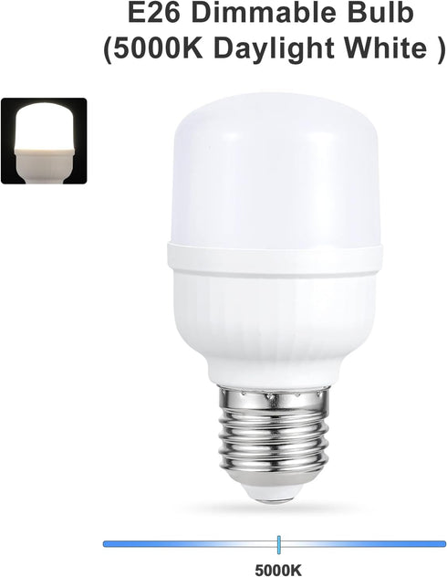aooshine Q50 Dimmable LED Light Bulbs 6W 5000K Warm White,E26 Base 120Volts LED Bulb for Table Lamp Floor Lamp...